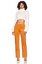 view 4 of 4 Erin Zip Pant in Orange
