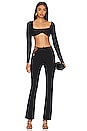 view 5 of 5 Estelle Cut Out Pant in Black