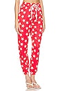 view 2 of 4 Miranda Track Pant in Red & White