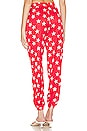 view 3 of 4 Miranda Track Pant in Red & White