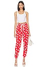 view 4 of 4 Miranda Track Pant in Red & White
