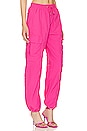 view 3 of 5 Amata Parachute Pant in Hot Pink