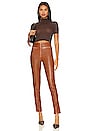 view 4 of 4 Adonia Zipper Front Pant in Camel