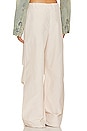 view 3 of 4 Ayla Parachute Pant in Beige