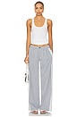 view 5 of 6 Katherine Trouser in Grey Stripe