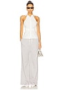 view 5 of 6 Callen Drawstring Trouser in Grey Stripe