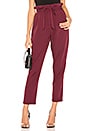 view 1 of 4 Lisa Belted Trouser Pants in Plum