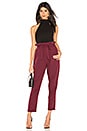 view 5 of 4 Lisa Belted Trouser Pants in Plum