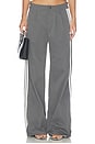 view 2 of 6 Katherine Trouser in Dark Grey Stripe