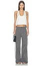 view 6 of 6 Katherine Trouser in Dark Grey Stripe