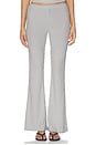 view 1 of 6 Libbie Bootcut Pant in Grey Stripe