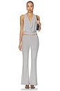 view 5 of 6 Libbie Bootcut Pant in Grey Stripe