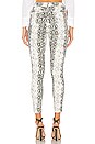 view 3 of 4 Robyn Snake Print Pant in Black & White