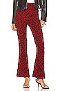 view 1 of 4 Kendall Kick Flare Pants in Red Leopard