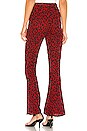 view 3 of 4 Kendall Kick Flare Pants in Red Leopard