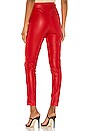 view 3 of 4 Shonda Faux Leather Pants in Red