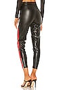 view 3 of 4 Janica Faux Leather Pant in Black & Red