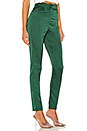 view 3 of 5 PANTALON TAILLE HAUTE GRETCHEN in Emerald Green
