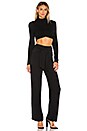 view 4 of 4 PANTALONES ATADOS A LA CINTURA JORDAYN in Black