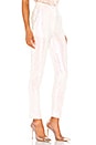 view 2 of 5 Aviana Flat Front Trouser in White Sequin