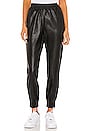 view 2 of 5 Rinah Faux Leather Jogger Pant in Black