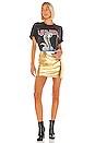view 4 of 4 Maye Mini Skirt in Gold