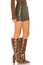 view 2 of 4 Janice Moto Mini Skirt in Olive
