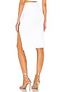 view 3 of 4 Catie Fitted Midi Skirt in White
