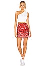 view 4 of 4 Darby Mini Skirt in Red Bandana