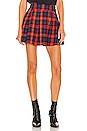 view 2 of 5 Evy Pleated Buckle Skirt in Red Plaid