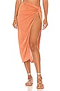 view 1 of 4 Corinne Twisted Maxi Skirt in Terracotta