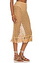 view 2 of 5 Misty Crochet Midi Skirt in Sand