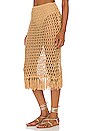 view 3 of 5 Misty Crochet Midi Skirt in Sand