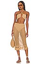 view 5 of 5 Misty Crochet Midi Skirt in Sand