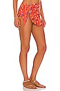 view 2 of 4 Alina Swim Skirt in Orange Floral