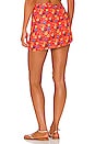 view 3 of 4 Alina Swim Skirt in Orange Floral