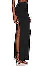 view 2 of 4 Dominique Ruched Maxi Skirt in Black