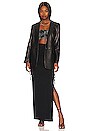 view 4 of 4 Dominique Ruched Maxi Skirt in Black