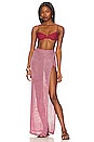 view 5 of 6 Keva Wrap Maxi Skirt in Pink