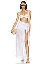 view 4 of 4 x Jetset Christina Catalina Sheer Maxi Skirt in White