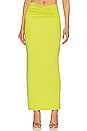 view 1 of 4 Aluna Maxi Skirt in Neon Yellow