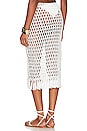view 3 of 4 Misty Crochet Midi Skirt in White