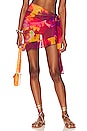 view 1 of 4 Amanda Sarong Skirt in Red Multi