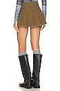 view 3 of 4 Low Rise Mini Skirt in Olive