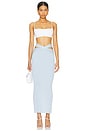 view 4 of 4 Wrenlee Maxi Skirt in Sky Blue