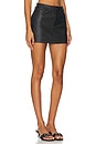 view 2 of 6 Jacey Faux Leather Mini Skirt in Black