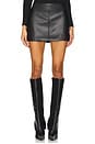 view 1 of 6 Haydenn Faux Leather Mini Skirt in Black