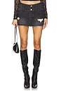 view 1 of 6 Courtney Micro Mini Skirt in Washed Black