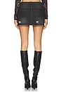view 4 of 6 Courtney Micro Mini Skirt in Washed Black