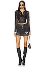 view 5 of 6 Courtney Micro Mini Skirt in Washed Black